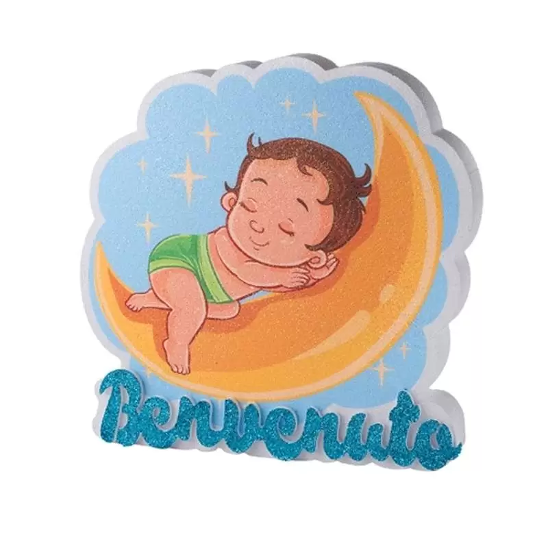 Benvenuto bimbo su mezzaluna