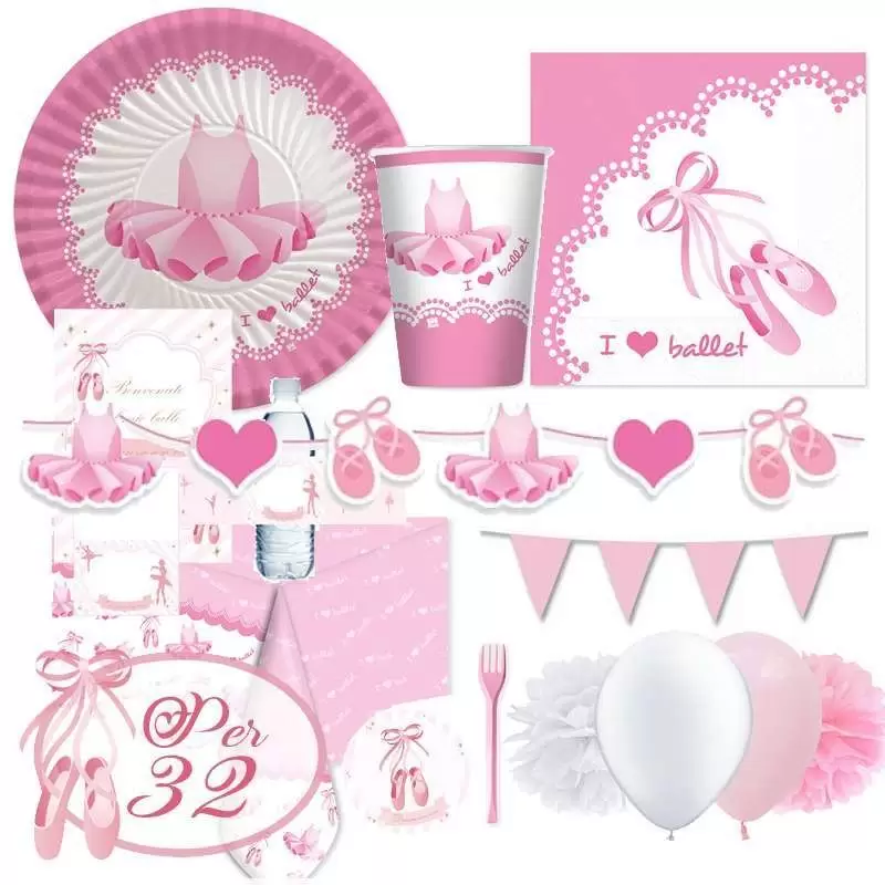 Kit n.72 I love ballet - con festa di carta