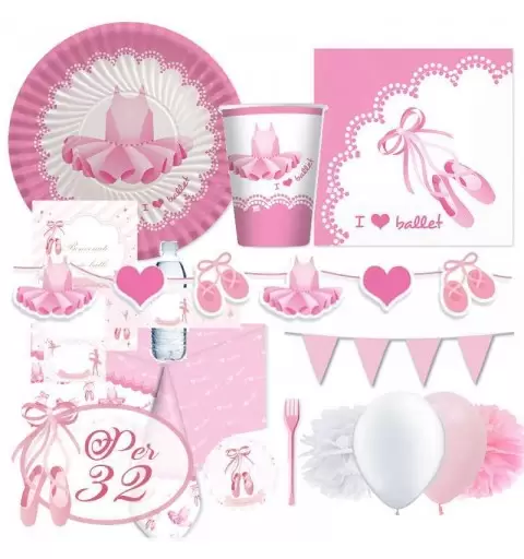 Kit n.72 I love ballet - con festa di carta