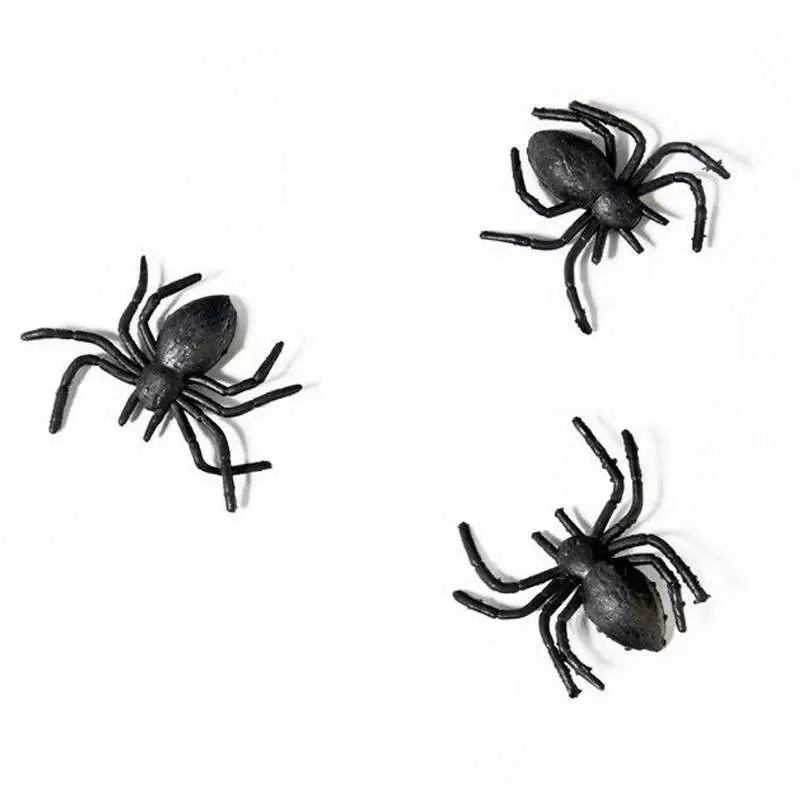 RAGNI DI PLASTICA NERI 3X3 CM
