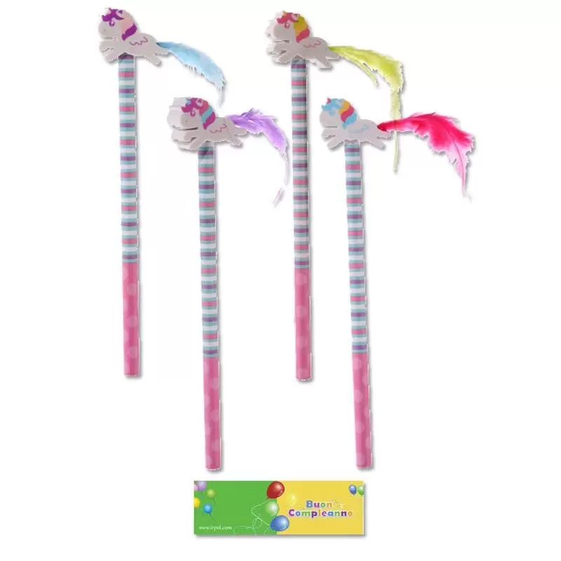 MATITE CON GOMMA PERSONAGGI - REGALINI DI FINE FESTA COMPLEANNO