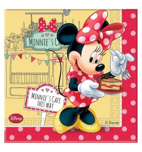 KIT N3 121 PZ COMPLEANNO BAMBINA MINNIE'S CAFE'