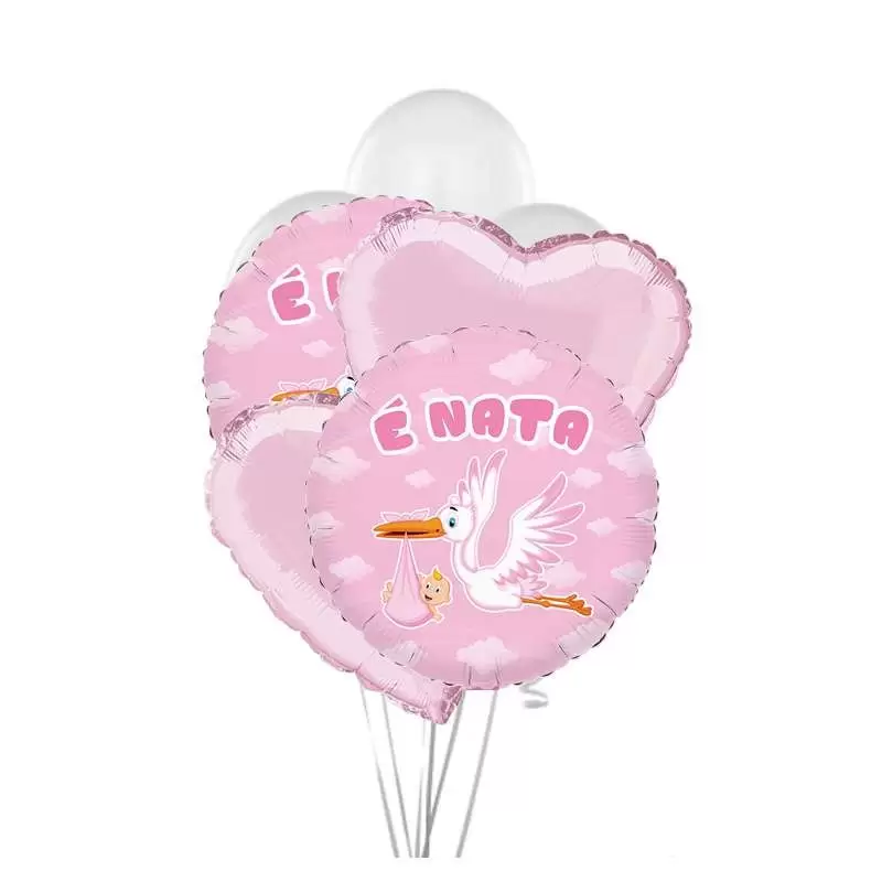 Bouquet n.9 cicogna rosa