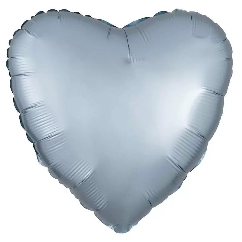 Foil cuore pastel blue satinato