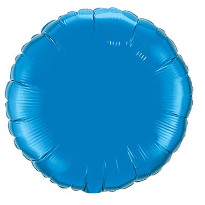 Foil tondo blu metallico