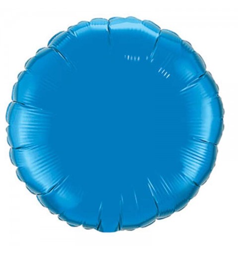 Foil tondo blu metallico