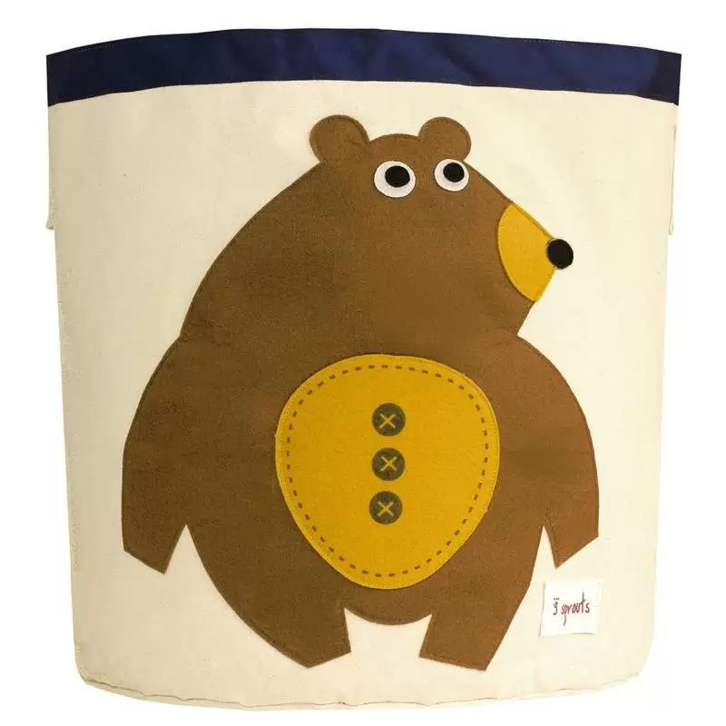 Cesto portagiochi orso