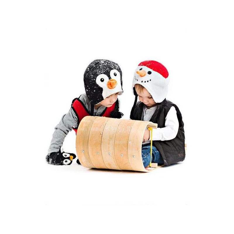 Cappellino pinguino pupazzo reversibile