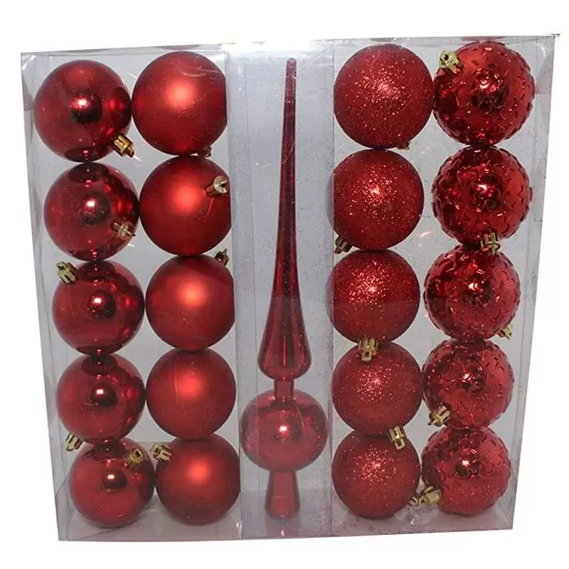 Palline rosse e puntale