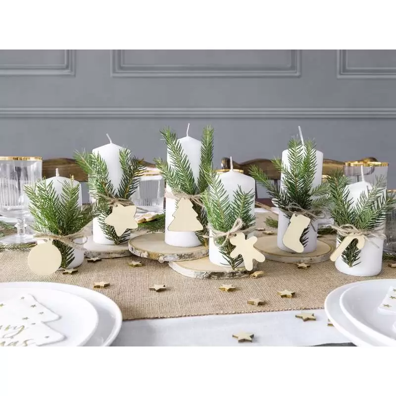 Gift tags natalizi di legno