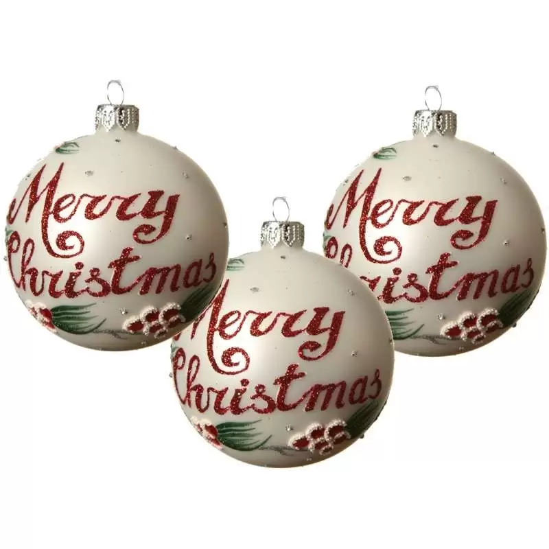 Palline Merry Chistmas
