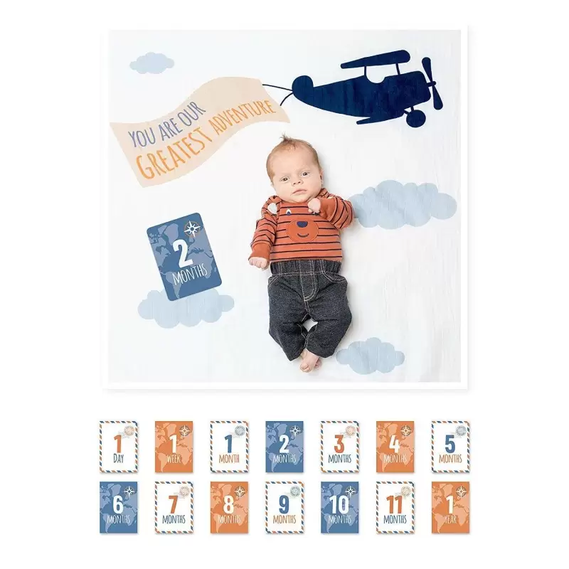 Copertina aeroplano con card ricordo