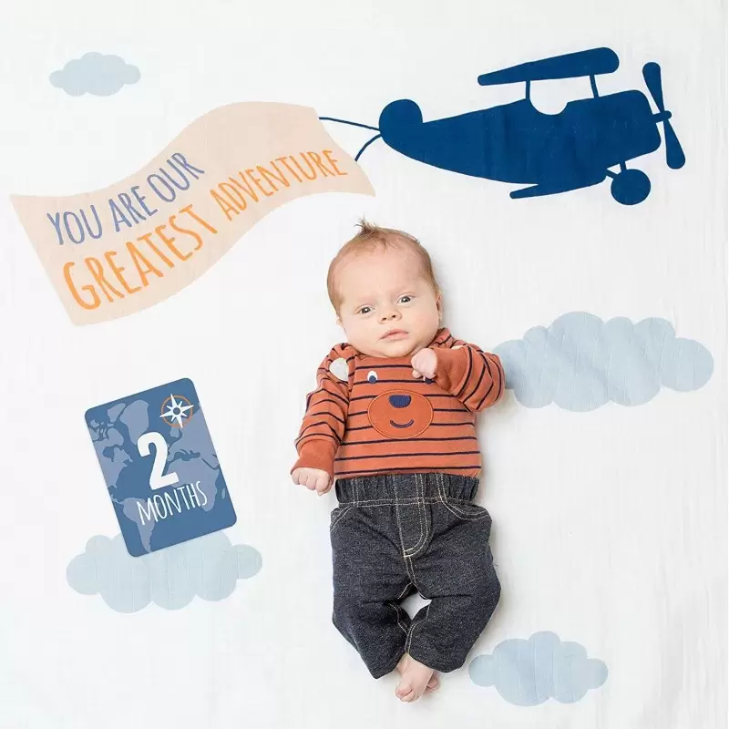 Copertina aeroplano con card ricordo