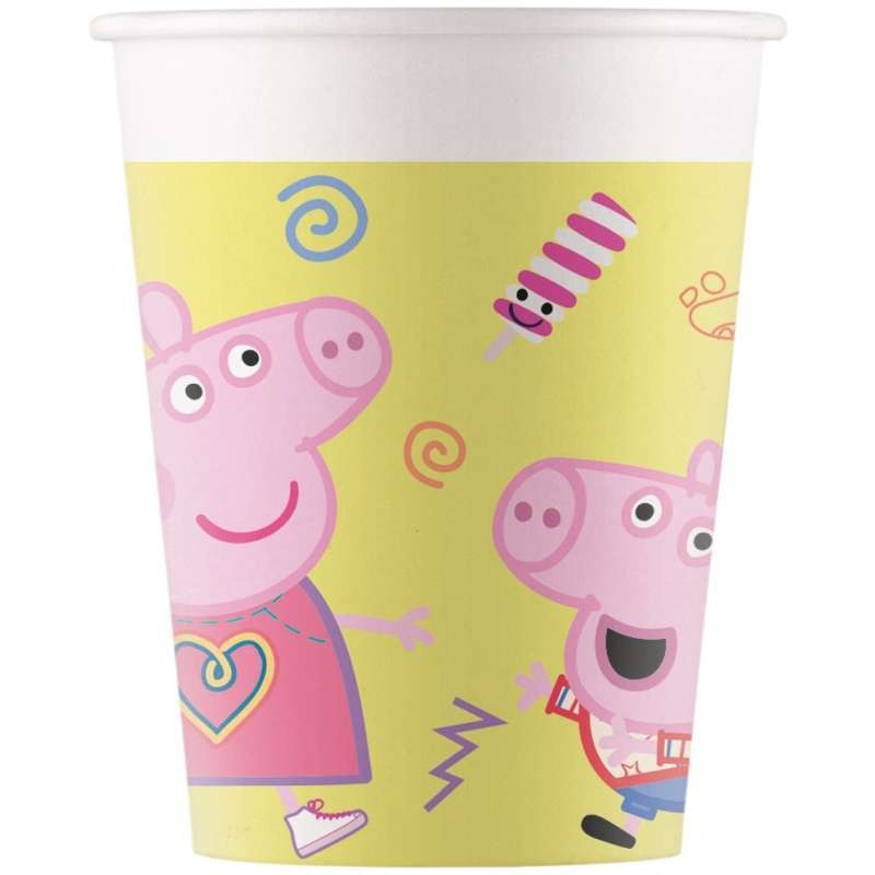 Set Festa Peppa Pig 44 Pezzi - Piatti, Bicchieri, Tovaglioli E Cannucce Per 8 Bambini - Foto 7