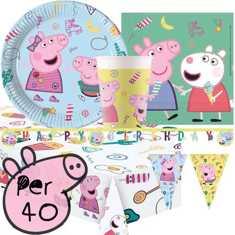 KIT N 17 - ACCESSORI FESTA PEPPA PIG COMPLEANNO