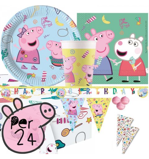 KIT N.51 COORDINATO FESTA PEPPA PIG