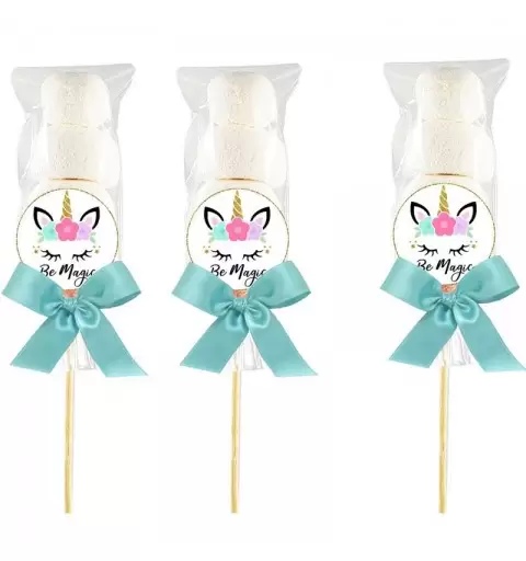 Spiedini marshmallow magico unicorno