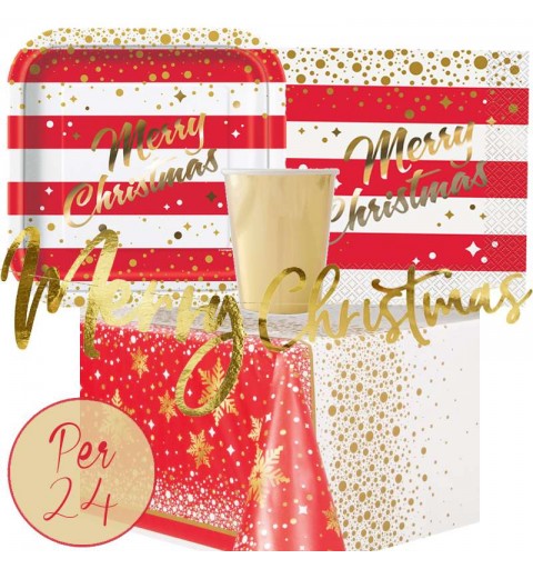 Kit n.13 Merry Christmas gold sparkle