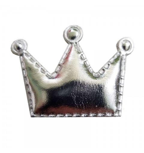 Corona morbida argento decorazioni