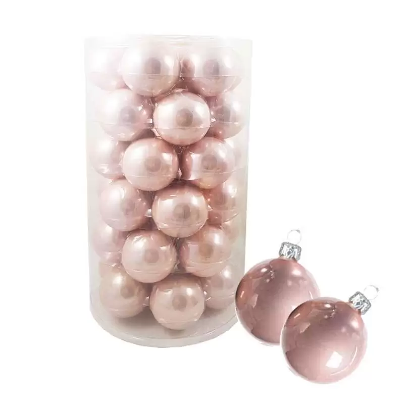 Palline rosa cipria 6 cm