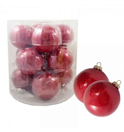 Palline rosse 8 cm