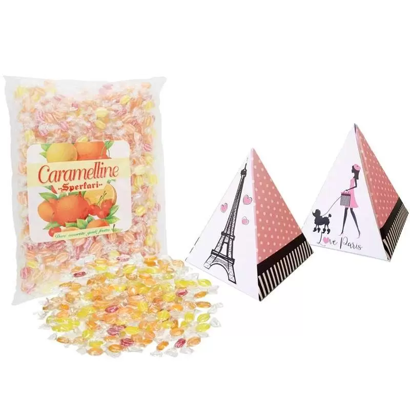 Scatoline Paris con caramelle