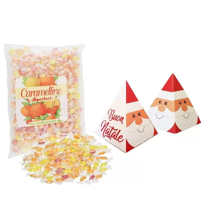 Scatoline Babbo Natale con caramelline