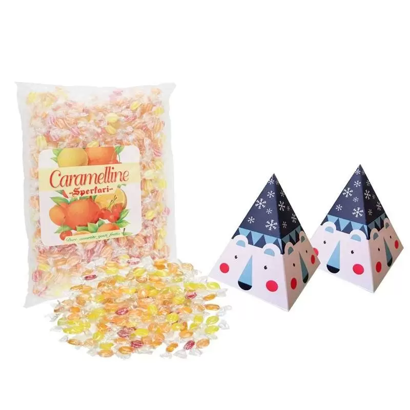 Scatoline orso polare con caramelle