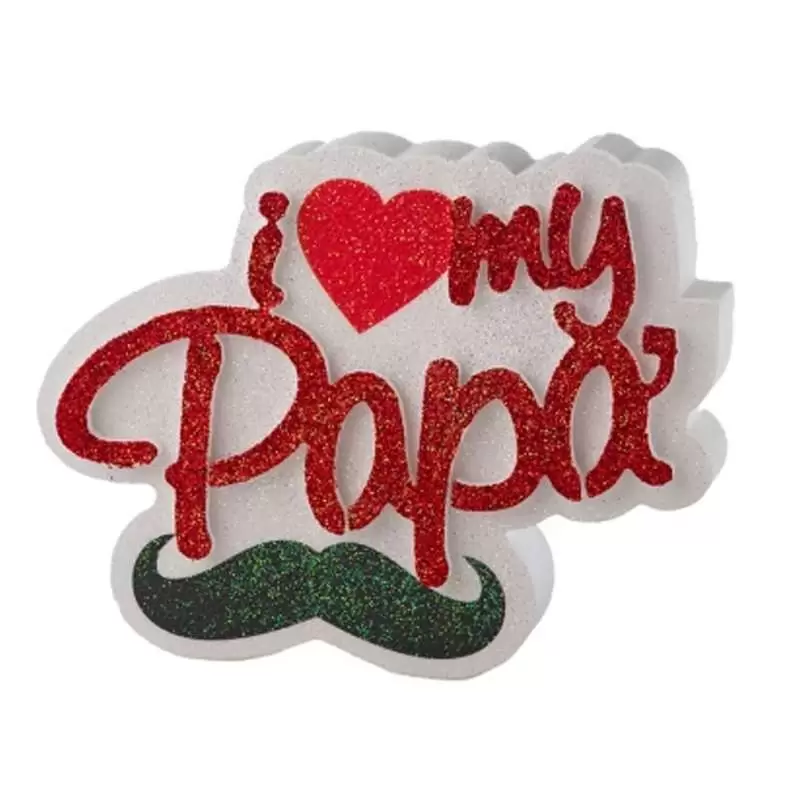 Scritta I love my papà