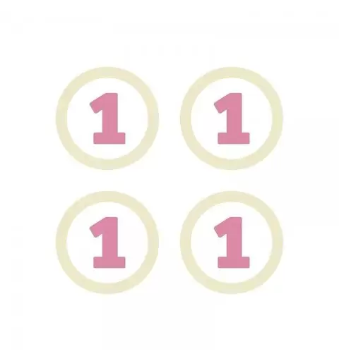 Tondi 1 anno rosa