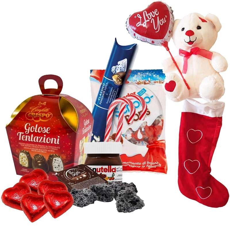 Calza della Befana romantica