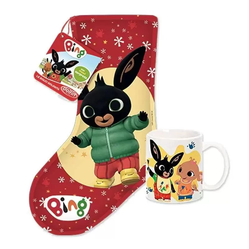 Calza Bing con tazza mug di ceramica