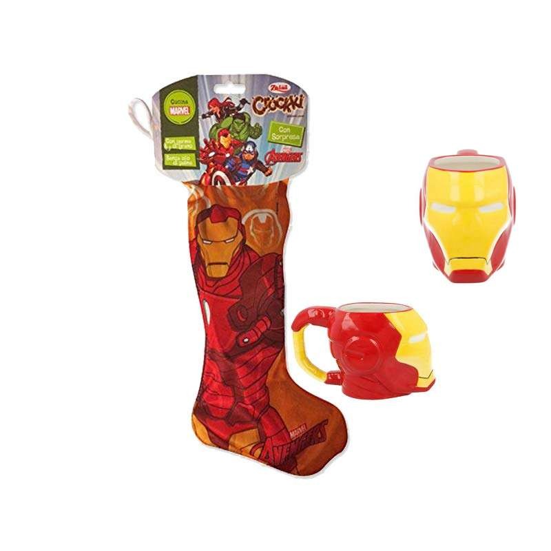Calza e tazza Iron Man