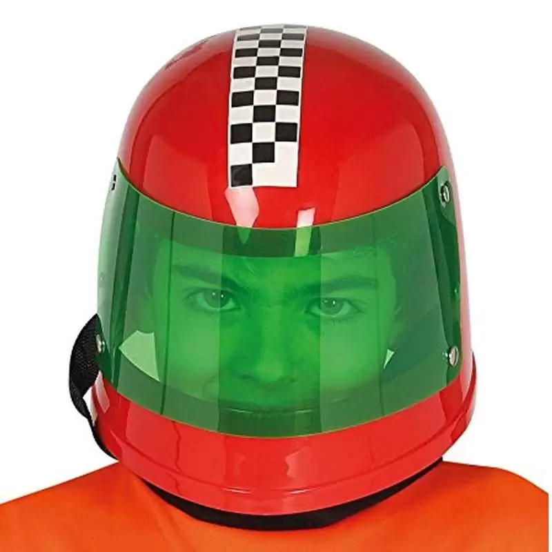 Casco rosso pilota formula 1