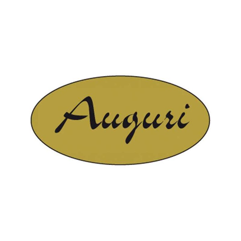 Adesivi ovali Auguri