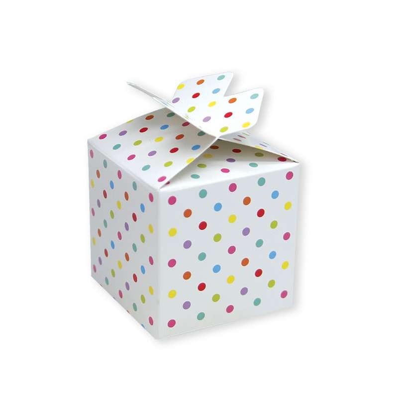 6 Sweety Box 6,5 x 8 x 6,5 cm Pois Multicolor 81575 porta pop