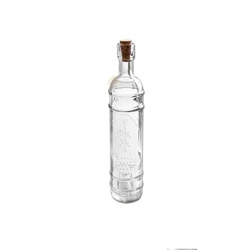 12 Bottiglie Vetro Bottigliette con Tappo in Sughero 60 ml 4x4x h.8 cm Contenitore bomboniera bottigliette 