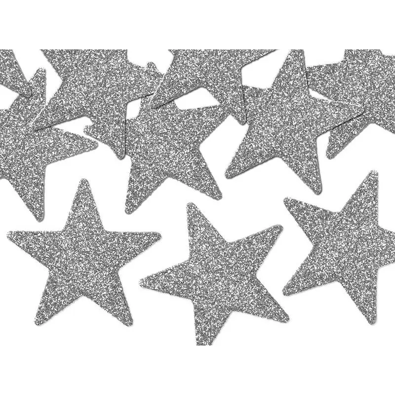 Stelle argento glitter