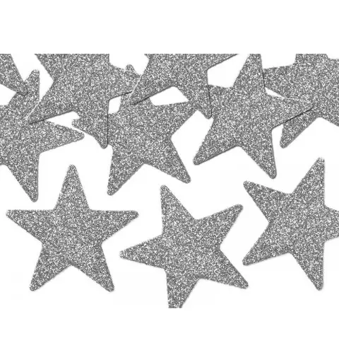 Stelle argento glitter