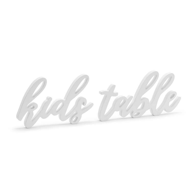 Kids table scritta tavolo bambini