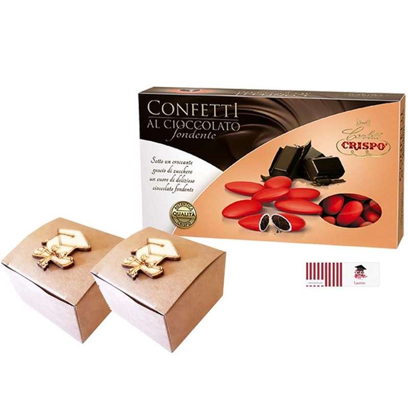 Scatoline kraft tocco e confetti