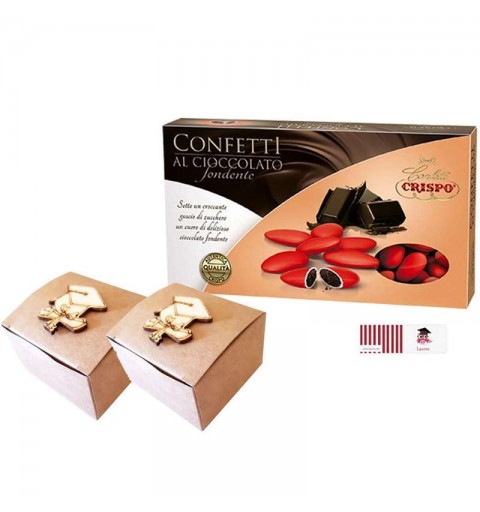 Scatoline kraft tocco e confetti