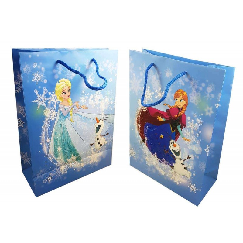 Shopper Elsa e Anna celeste