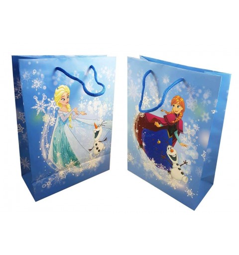 Shopper Elsa e Anna celeste