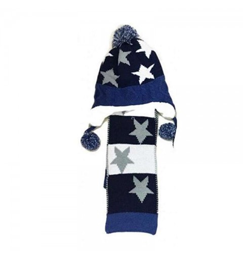 Cappello sciarpa blu stelle