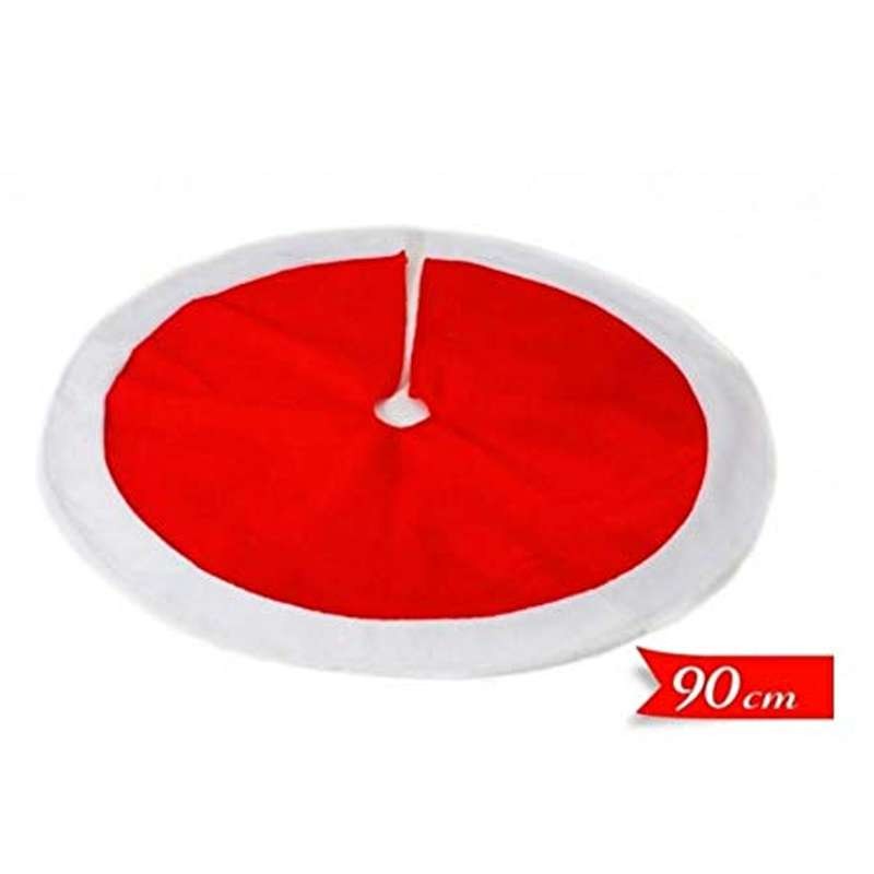 Base albero rossa e bianca tappeto