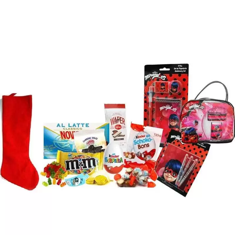 Calza della befana Ladybug con gadget e sorprese