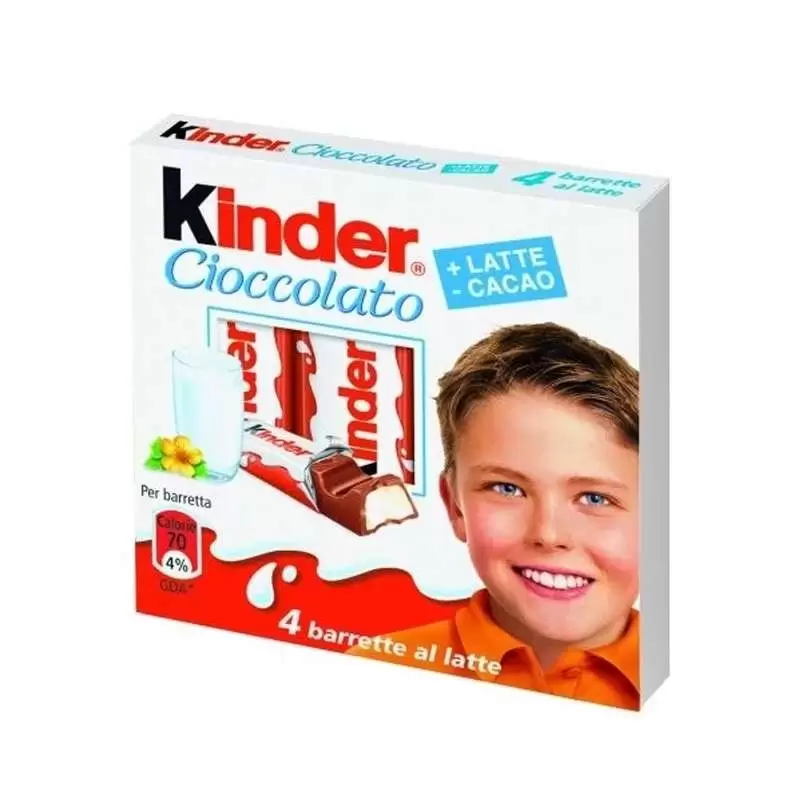 Kinder cioccolato 4 barrette