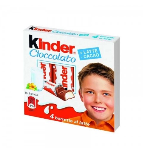 Kinder cioccolato 4 barrette