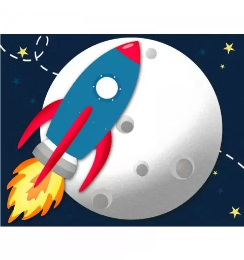 Segnaposto space party